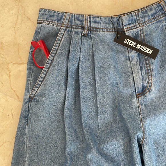 NWT STEVE MADDEN BLUE DENIM PANTS - Picture 5 of 10